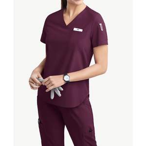 Scrubs pour femmes légers haute Performance tissu extensible à séchage rapide pantalon de survêtement boucle utilitaire médecin infirmière Spa ensembles de gommage personnalisés - Product Image 1