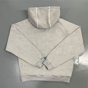 Sudadera con Capucha Extra Grande de Verano, Lavada al Ácido, Térmica, 100% Algodón, Holgada, con Cierre para Hombre - Product Image 2