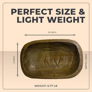 Ensaladera de madera mate marrón oscuro artesanal, pieza decorativa única para el hogar o la Mesa de la Oficina, cuenco decorativo - Product Image 2
