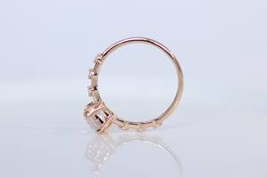 แหวนเงินแท้สี925แหวนมรกตที่ปลูกในห้องทดลองสำหรับงานแต่งงานแบบสบายๆเรียงซ้อนกันแบบเพชรรับรองมาตรฐาน IGI - Product Image 4