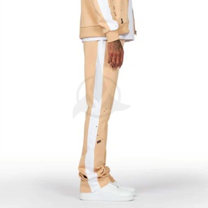 Costumes de survêtement élégants et confortables pour femmes et hommes évasés empilés lavés à l'acide-Design tendance et survêtements confortables OEM - Product Image 6