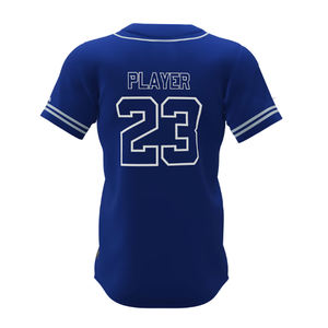 Maillot de baseball à fines rayures avec logo personnalisé 100% polyester respirant antibactérien maillot de baseball unisexe adulte à séchage rapide - Product Image 3