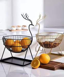 Escurridor de Metal Sólido, Cesta de Almacenamiento de Frutas, Almacenamiento en Escalera de Alambre de Hierro con Cestas Tejidas Negras para Drenar Verduras - Product Image 6