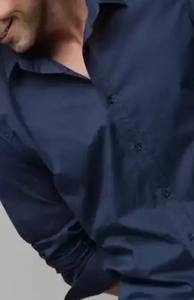 เสื้อเชิ้ตลำลองเข้ารูปสำหรับผู้ชายผ้าคอตตอน100% เร็วคอปเชิ้ตเข้ารูปแบบเรียบทนทานทันสมัยใส่สบายใช้ในชีวิตประจำวัน - Product Image 5