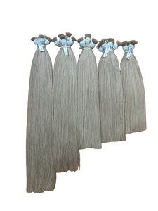 ลดราคาครั้งใหญ่ติดทนนานสำหรับผมต่อผมสีบลอนด์สีน้ำตาลเข้มแบบไล่เฉดสีผมยาวสองชั้นพร้อมผมเวียดนามเรียบหรู - Product Image 2
