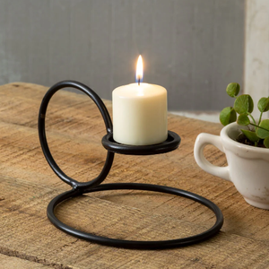 Portavelas decorativo de mesa de Metal de hierro único de alta venta otros portavelas soporte de vela hecho a mano para evento en casa - Product Image 1