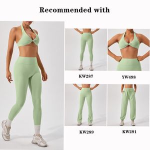 Sujetador deportivo de cuello redondo con espalda en U acolchada mediana para Impact Fitness Gym Crop Top sujetador de Yoga transpirable estilo Simple - Product Image 5