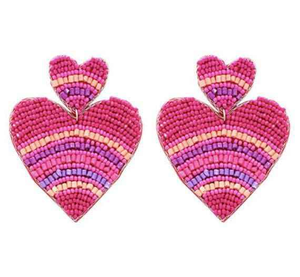 Boucles d'oreilles classiques brodées à la main en perles de rocaille en forme d'oiseau pour une occasion de fête - Product Image 3