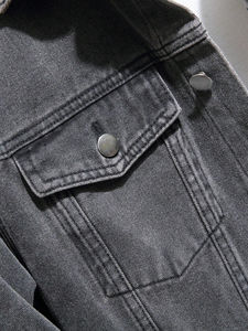 Chaquetas de mezclilla para hombre con personalización completa Chaqueta vaquera de hombre de estilo deportivo personalizado para uso al aire libre - Product Image 3