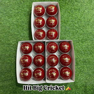 ลูกคริกเก็ตสีแดงคุณภาพสูงแบบกำหนดเองได้ พร้อมโลโก้ของตัวเอง ขายดีที่สุด ลูกคริกเก็ตขายส่ง ผลิตในปากีสถาน - Product Image 2