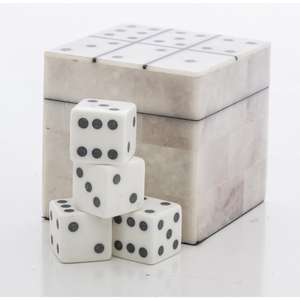 Caja de Juego de Dados y Dominó de Mármol Blanco, Precio al por Mayor, Ideas de Regalo - Product Image 4
