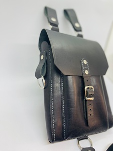 Vintage Style Leather Biker <b>Leg</b> Bag <b>Holster</b> Crossbody Drop <b>Leg</b> Thigh <b>Holster</b> with Logo Belt Hip Waist LLB-0047 Gift Mom Gift Her - Product Image 3