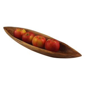Gran oferta, diseño en forma de barco, cuenco de madera de teca, cuenco de madera de uso multiusos para entrada, mesa, cocina, llaves y cuenco de decoración - Product Image 2