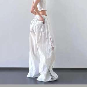 Pantalones Deportivos Casuales de Invierno para Mujer, Cintura Elástica, Corte Holgado, Térmicos, de Algodón, Resistentes al Viento, Transpirables, de Pierna Ancha, Estilo Urbano, Holgados - Product Image 5