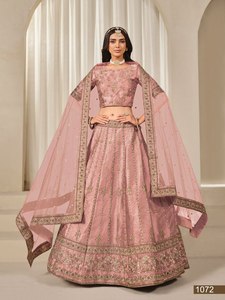 Fabricante y proveedor de moda femenina de Lehnga Choli de seda artística con bordado para bodas, de la India. - Product Image 6