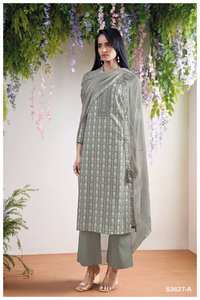 Salwar Kameez Party Wear en coton de qualité supérieure imprimé et brodé Vêtements indiens et pakistanais Tarifs de gros disponibles - Product Image 2