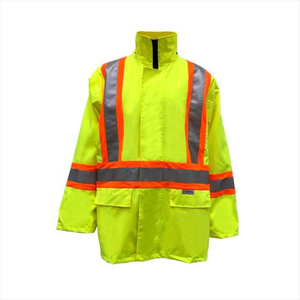 Chaquetas de Seguridad Reflectantes de Alta Visibilidad Impermeables, de Poliéster de Secado Rápido, Antibacterianas, Unisex, para Tráfico Vial y Uso en Aeropuertos - Product Image 4