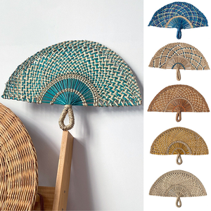 บ้านหญ้าทะเลสไตล์โมเดิร์นสไตล์โบฮีเมียนพัดลมติดผนังแผงประตูแบบชนบทศิลปะผนังหญ้าทะเลแบบแขวนเน้นผนัง - Product Image 1