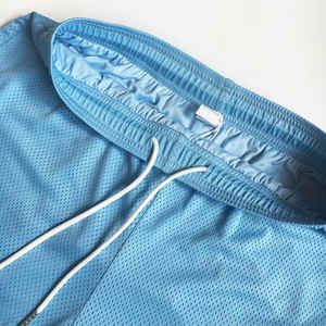 Pantalones cortos de lona informales personalizados 100% algodón gimnasio doble capa malla verano hombres 5 pulgadas pantalones cortos de baloncesto entrepierna - Product Image 4