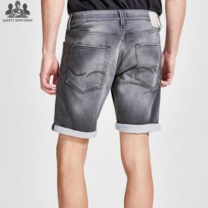 กางเกงยีนส์ขาสั้นผู้ชายรุ่นใหม่ล่าสุดปี 2025 ผ้าฝ้าย 100% ทรงเข้ารูป กระดุมผ่าหน้า แห้งเร็ว สวมใส่สบาย - Product Image 6