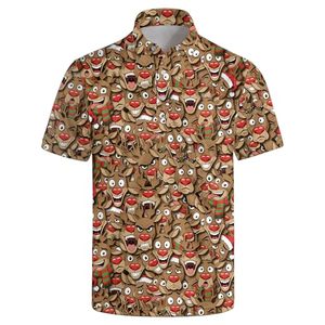 Camisetas de Polo de Golf de Punto con Estampado de Animales Divertidos para Hombre, Manga Corta, Secado Rápido, Absorción de Humedad, Rendimiento 100% - Product Image 1
