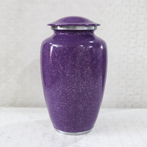 Urne funéraire en aluminium de style classique bleu forêt, très vendue, fournitures funéraires, urne funéraire commémorative pour adulte - Product Image 4