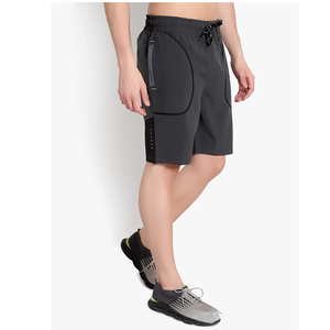 Shorts de sport pour hommes personnalisables avec logo – Respirants, décontractés, en toile unie, taille élastique, style vintage, écologiques - Product Image 6