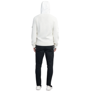 Veste à capuche pour homme, fermeture éclair, tricot hybride, vêtements de sport actifs, légère, entraînement, sweat-shirt décontracté - Product Image 5
