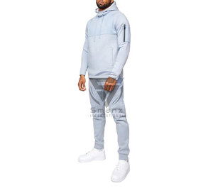 Conjunto Deportivo de Lujo para Hombre, Sudadera con Capucha y Cremallera, Pantalones Deportivos Holgados de Felpa 100% Algodón de 420 g/m², Ropa Sostenible Personalizada - Product Image 3
