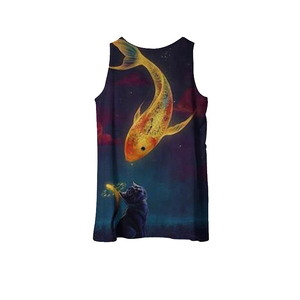 Custom Sublimation Full Printed Quick Dry Breathable Seamless Casual Cotton Bamboo Fiber <b>Men</b> Women Gym Tank Tops Sport <b>Singlet</b> - Product Image 2