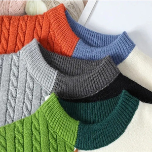 Sweat-shirt et sweat à capuche en molleton épais pour homme, col rond personnalisé, 100% coton, technique brodée pour la saison printanière - Product Image 5