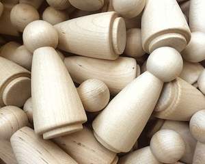 Bois de hêtre naturel non fini artisanat en bois bricolage pour la décoration de mariage 65mm inachevé enfant bricolage artisanat - Product Image 3