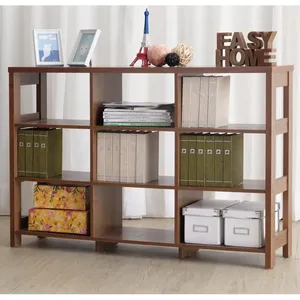 9-<b>Unit</b> Wood Bookshelves <b>Storage</b> Organizer Oopen Shelf for Bedroom Living Room Office - Product Image 2