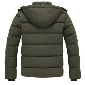 Doudounes longues à capuche surdimensionnées pour hommes résistant aux rides tissu extensible anti-rétrécissement conception personnalisée doudounes - Product Image 2