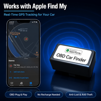 Traceur GPS AP100 OBD pour voiture avec fonction Apple Find My, Plug & Play, localisateur anti-perte pour toutes les voitures, garantie 1 an, vente en gros usine