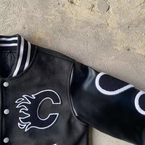 Personalizado Vintage de lana Letterman béisbol Streetwear Universidad para hombre Varsity chaqueta en Hip Hop Patchwork estilo para el invierno fabricante - Product Image 6