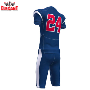2025 Nueva Venta caliente en blanco fútbol americano entrenamiento Jersey 100% poliéster hombres usan uniformes de fútbol - Product Image 3