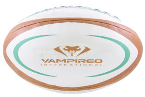 Pelota de rugby HS estándar con logotipo personalizado de alto rendimiento directo de fábrica al por mayor, opciones duraderas y de compra a granel - Product Image 2