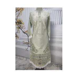 Spring and Summer <b>Long</b> Sleeve Women Casual <b>Dress</b> New <b>Eid</b> Women <b>Dresses</b> Salwar Kameez Sets With Printing Design - Product Image 1
