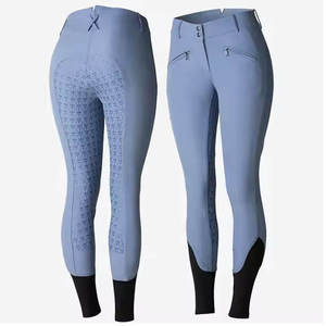 Women Equestrian Breeches High Waist <b>Full</b> Seat Riding Tights Anti <b>Slip</b> Horse Riding Leggings Skinny Fit Customized Packaging - Product Image 1