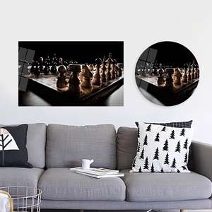 Art mural d'échecs élégant : Décoration de bureau sur toile imprimée, ART SUR VERRE TÉMPERÉ - Product Image 1