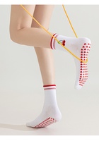 Calcetines de Pilates con Agarre Antideslizante, Calcetines Deportivos para Yoga, Barre y Ejercicio, Calcetines Antideslizantes para Mujer