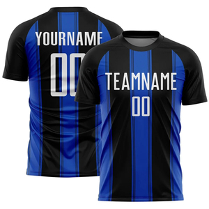 Camiseta de Fútbol con Gráficos de Líneas Multicolores para Hombre, Nombre del Equipo Personalizado, Uniforme de Fútbol por Sublimación, Camiseta Deportiva de Manga Corta para Verano - Product Image 3