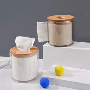 Caja de vidrio acrílico transparente azul para caja de pañuelos y servilletero para fiesta de boda o usos domésticos - Product Image 3