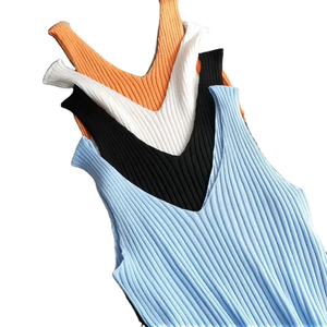 Débardeur côtelé de haute qualité pour femmes de taille américaine pour la course à pied et la salle de sport OEM ODM Fabrication grande taille Vente en gros Tanttop pour femmes - Product Image 5