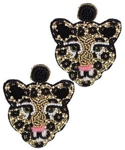 Beautiful Handwork Beaded Embroidery Felt <b>Back</b> Dangle <b>Drop</b> Earrings Fancy Premium Stylish Latest & Designer Fashionable For Girl - Product Image 3