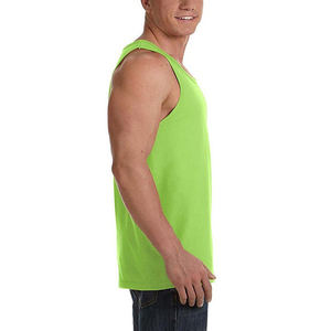 Men's Casual Gym Tank Tops Custom Logo Quick Dry Solid Color Plus Size Knitted Breathable <b>Stringer</b> Stretchable V-neck High - Product Image 6