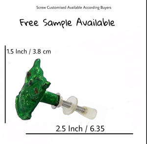 Fait à la main moderne vert hibou en détresse fonte meubles cuisine porte armoire tiroir boutons et poignée pour une utilisation garde-robe - Product Image 4