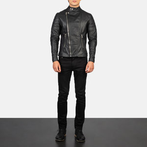 Veste en cuir vintage décontractée de conception personnalisée OEM pour hommes veste en cuir PU de style extérieur pour motocyclette avec service OEM dernière conception - Product Image 5