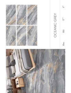 AZULEJOS PORCELANA ACRISTALADOS DISEÑO ITALIANO GRIS OCEANICO - Product Image 1